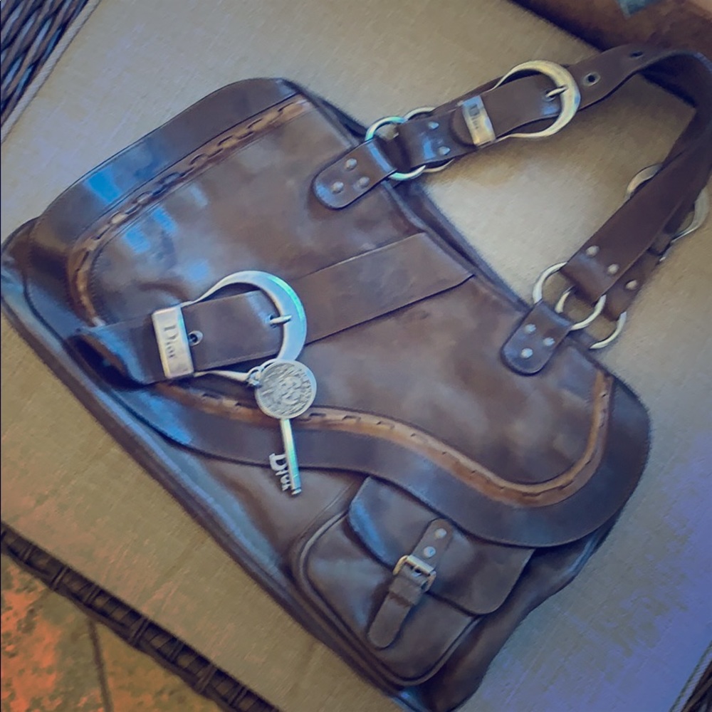 Dior Calfskin Medium Gaucho bag